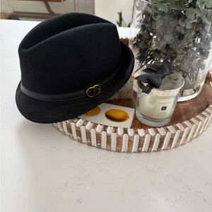 Gucci Black Fedora with Gold Accent